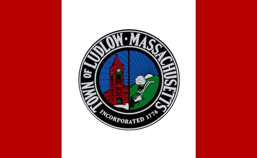Drapeau Ludlow Massachusetts résistant aux intempéries pour grand mât - 2
