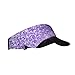 Modern Fashionable Purple Glitter Lashes Adult Sport Sun Visor Hats Adjustable Empty Top Baseball Cap Cotton Ball Caps
