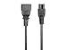 Monoprice Power Cord - IEC 60320 C14 to IEC 60320 C5, 7 Amp, 125 Volt, 3-Prong, 18AWG, 6 Feet, Black