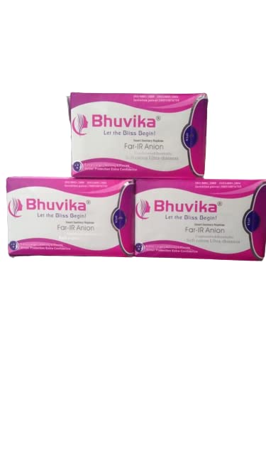 BHUVIKA SMART SANITARY NAPKINS Bhuvika Smart Sanitary Napkin For Women Extra Large(360Mm 6 Pads)Pack Of 3 (B0BD2834W1) Amazon Price History, Amazon Price Tracker