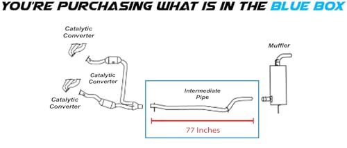 Northeastern Exhaust DEX-47834 (306104) Stainless Steel Exhaust Intermediate Pipe Compatible thumb #2