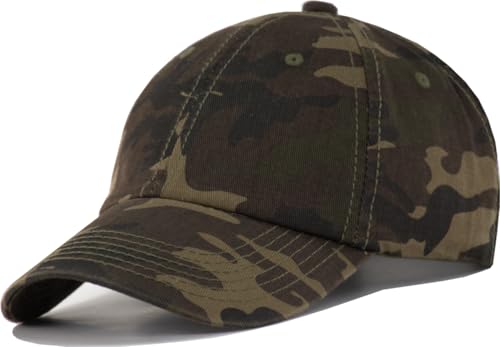 Image of TSSGBL Vintage Cotton Washed Baseball Cap S to XXL Unstructured Low Profile Adjustable Distressed Dad Hat for Men Women