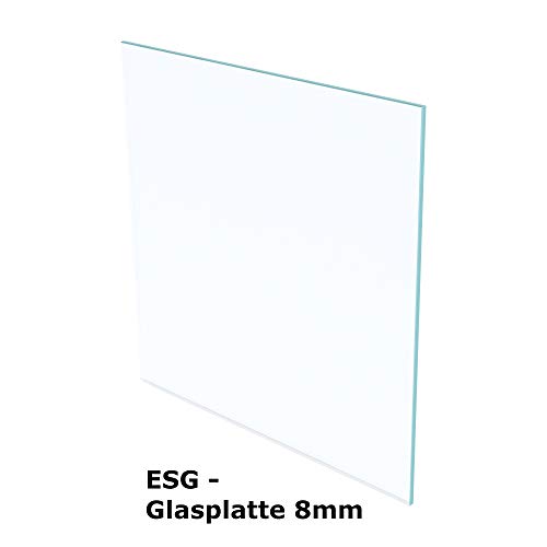 Preisvergleich Produktbild ESG Sicherheitsglas (Einscheibensicherheitsglas) - Glasplatte / Glastisch Transparent - Alle Maße Lieferbar - 8mm Stärke - Made in Germany (Breite 160 cm x Höhe 60 cm)