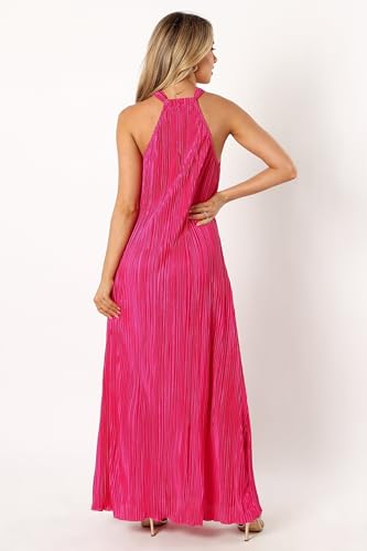 Image of Petal & Pup Women's Melody Plisse Halter Maxi Dress