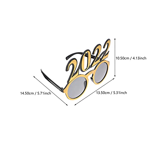 5 Peças 2022 Óculos Lembrancinha De Festa Óculos Para Festa De Ano Número Óculos De Suporte De Cabin