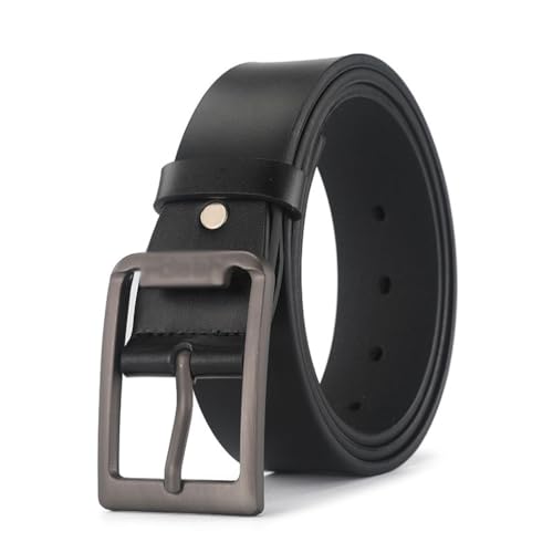 JSEIAJB Versatile Men's Belt Casual Cowhide Needle Buckle Belt