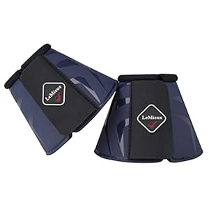 LeMieux Navy ProShell Overreach Horse Boots – Protective Gear and Training Equipment – Equine Boots, Wraps & Accessories