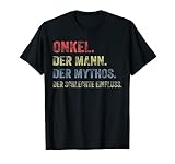 Herren Onkel Der Mann Der Mythos Der schlechte Einfluss Geschenk T-Shirt
