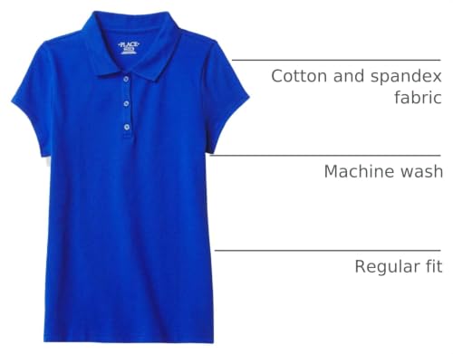 Image of The Children's Place baby-girls And Toddler Short Sleeve Ruffle Pique Polo