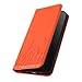 Rfvzubemok Compatible with Huawei Y5 Prime (2018),Compatible with Huawei Y5 (2018) Flip Kickstand Magnetic Closure Wallet Protective Case Orange