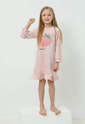 Girls Christmas Halloween Dress，Flannel Winter Long Sleeve Dresses 3-12Years3