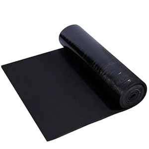 CCLIFE Isolatiemat met aluminium coating, zelfklevend, ECM-getest, geluidsisolatiemat, vochtbestendig, vuurvast, isolatie, geluidsisolatie