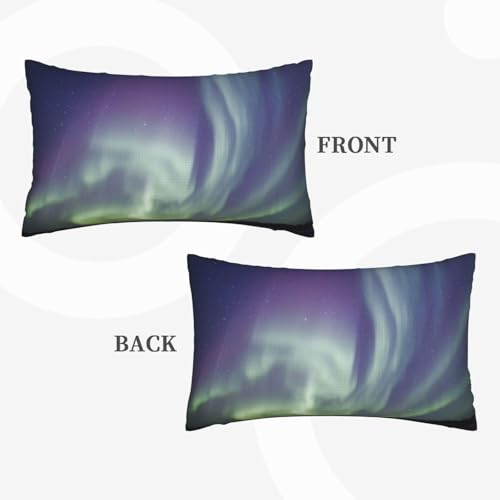 Taie d'oreiller en imitation lin aurore lot de 2 housses de coussin