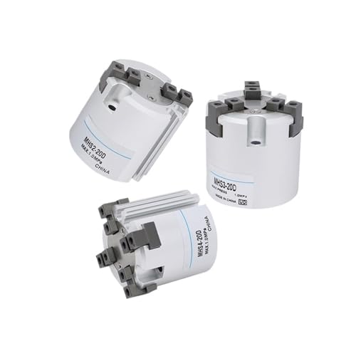 Vérin pneumatique MHS3 32D à double effet style parallèle à 3 doigts pour guidage précis - 2
