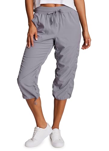 Image of RBX Active Capri Pants for Women Joggers Stretch Lightweight Women's Casual Pant Capri with Drawstring