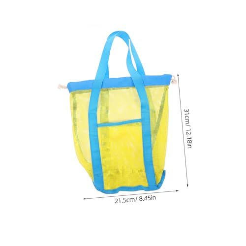 Beach Mesh Bag for Drawstring Storage Tote for Sand Swim Gear Camping Essentials Lightweight Pool Bag for Outdoor Activities and Travel2