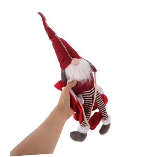 Disfraz de Gnomo de Santa para Perro Talla S Rojo miniatura 3