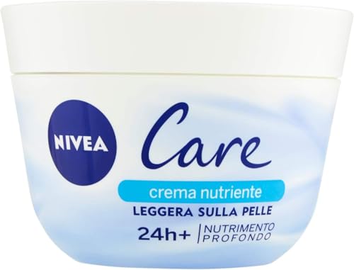 NIVEA Care Maxi Nutrimento Profondo Crema nutriente leggera per viso, mani e corpo in confezione da 400 ml, Crema idratante multiuso con Microsfere di Cera ad Idrodispersione