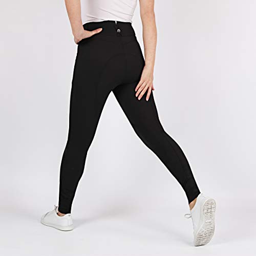 Pantalon équitation Highwaist 2.0 anti frottement et taille haute protectrice noir 36