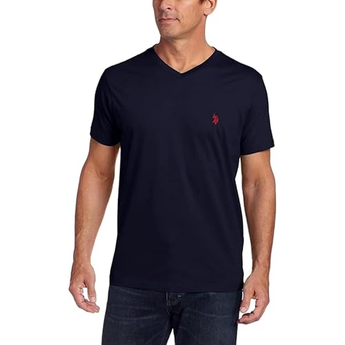 Image of U.S. Polo Assn. Men's Solid V‑Neck T-Shirt