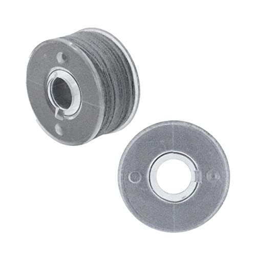 Mandala Crafts Prewound Bobbin Thread – Gray Prewound Bobbins For Embroidery Machines Singer Brother 144 Pcs Class 15 60/2 60Wt #TOP1