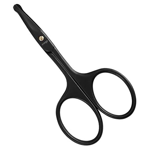 LIVINGO Premium Nose Hair Scissors with Safety Blades Cover