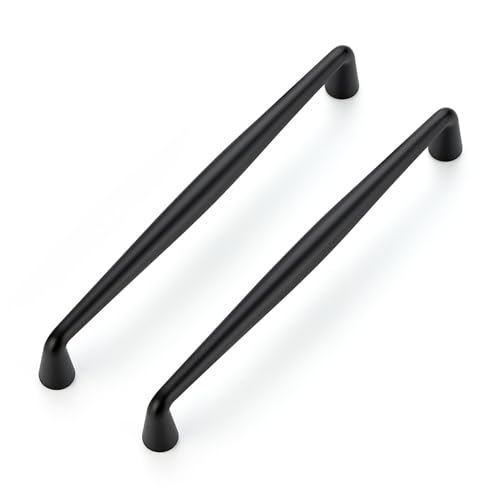 Image of Ravinte 30 Pack 6-1 /4 Inch Matte Black Kitchen Cabinet Handles Solid Zinc Alloy Cabinet Pulls Cupboard Hardware Drawer Handles