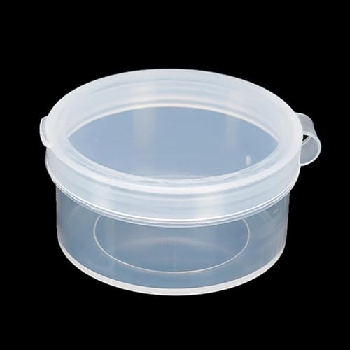 Image of 24 PCS 0.95 oz Transparent Round Beads Storage Containers Box (1.89 x H0.98 Inch), Round Bead Organizers for Small Items and Other Craft Projects, Bead Rings Jewelry Display Organizer