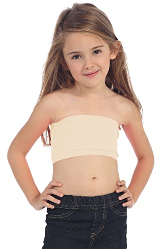 Kurve Girl’s Bandeau Tube Bra – Strapless Cropped Sports Bralette Seamless Crop Top UV Protective Fabric UPF50+ Made in USA4