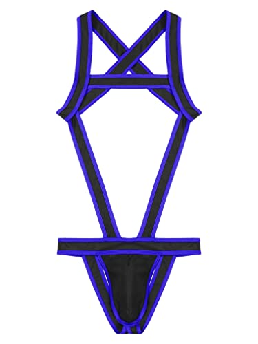 Men's Leotard Stretch Jumpsuits Bulge Pouch Jockstrap One-Piece Wrestling Singlet Bodysuit4