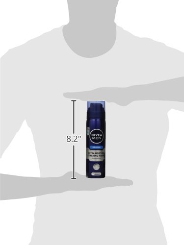 NIVEA MEN Extra Moisture Skin Guard Shaving Foam, 8.7 oz Bottle (Pack of 3)
