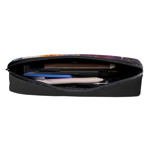 Image of Fire Baseball Preppy Pencil Case for School Supplies,Pencil Pouch with Zipper,Pencil Bag for Teen Boys Girls,Aesthetic Journaling Supplies