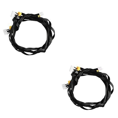 iplusmile 2pcs Stepper Motor Cables Dual Z Lead Wire for Ender Printer Printer Accessories Black Wire Extension Lead Bla