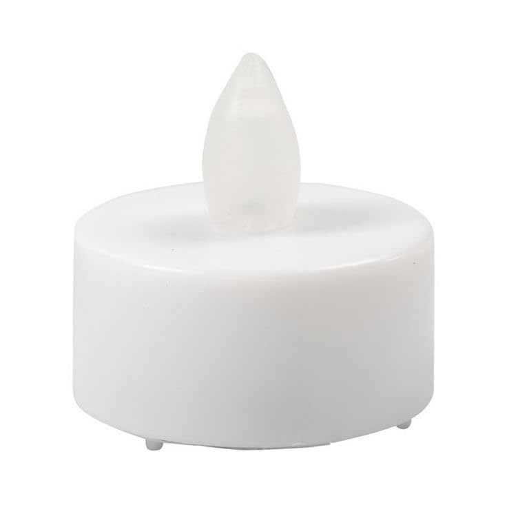 LED Tea Light Candle, Flameless Battery Operated, Flickering Warm Glow, Smokeless Safe for Home Decoration, Festivals, Parties, Religious Functions(Pack of 12).