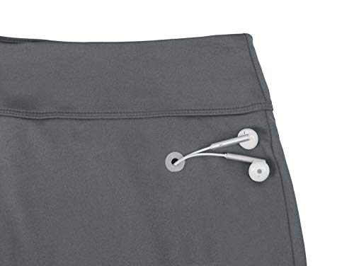slimour Women Travel Skirt with Pockets Athletic Skirts Active Skirt with Shorts Hiking Skort Grey 4