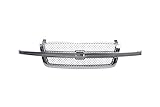 Perfit Liner Front Grille Grill Chrome Shell and Mesh Insert With Center Bar for Chevy Silverado...