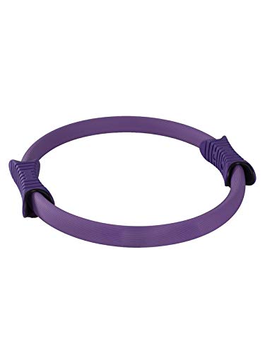 Power Systems Fiberglass Pilates Ring with 2 Handles, Light Resistance, 15 Inch Diameter, Purple (83921)