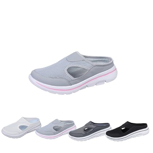 Men’s & Women’s Orthopedic Sports Sandals, Heelless Air Breathable Mesh Sport Sandals, Comfort Breathable High Elasticity Non-Slip Walking Shoes