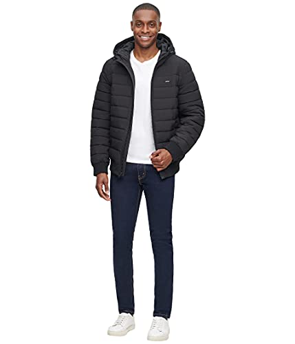 Image of Levi's Men's Hooded Quilted Heavyweight Bomber Jacket