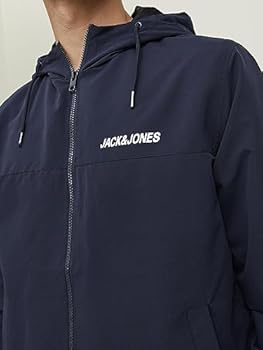 Jack & Jones JJERUSH HOOD - Windjack - black/zwart