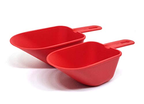 Tupperware Scoop, Atta and Cereals Scoop, Set of 2, Multicolor (Colors May Vary)