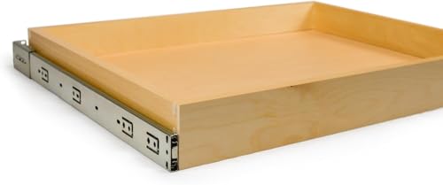 GRITLY Made To Fit Custom Pull Out Cabinet Drawer – Wood Pull Out Home Organizer – Slide Out Pantry Shelves