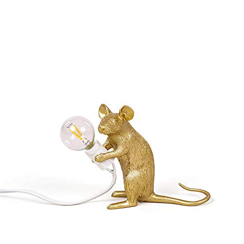 Preisvergleich Produktbild Seletti Mouse Lamp Gold, Sitting
