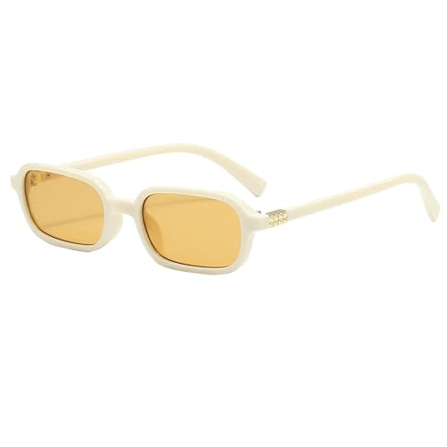 Image of Retro Rectangular Sunglasses for Women Men 90s Trendy Square Sun Glasses Small Vintage Sunnies