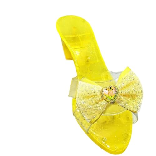 Girls Jelly Sandals for Princess Role Play with Bow for Themed Events4