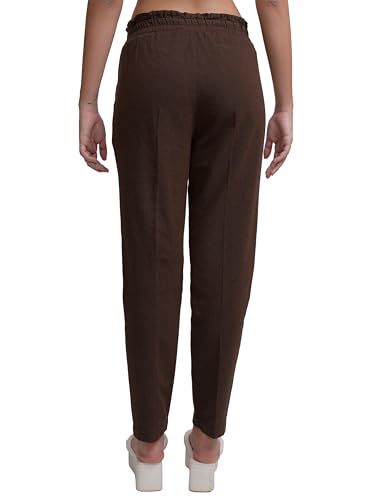 Image of Tokyo Talkies Women's Tapered Fit Peg Trousers| High-Rise|Women Trousers Pants