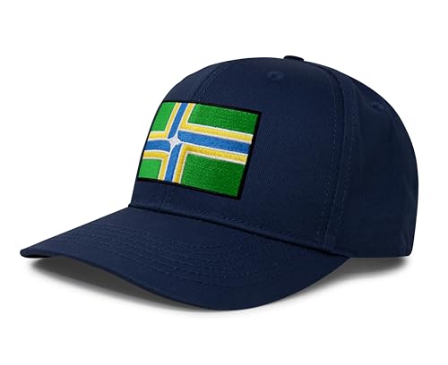 Image of International Tie City Hat for Men and Women, Adjustable Snapback Trucker Baseball Cap with Embroidered Patch