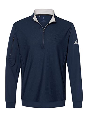 adidas - Performance Textured Quarter-Zip Pullover - A2952