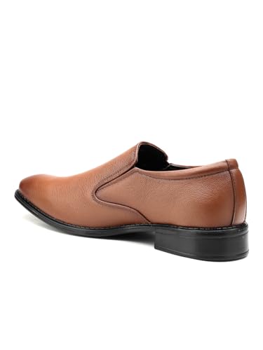 Image of Lee Cooper LC1474E2R Men's Lightweight Leather Shoes | Comfortable, Stylish Slip-On Formal Footwear for Office, Business 40EU 6UK