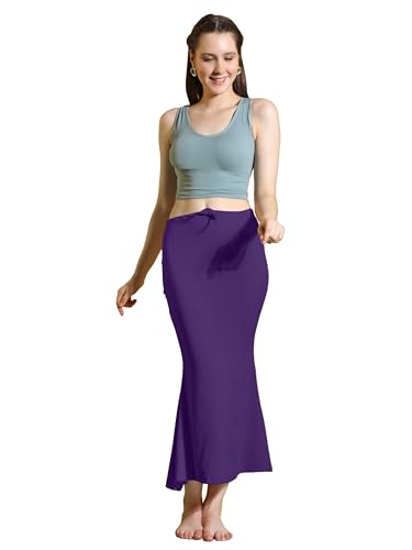 Image of Amazon Brand - Anarva Women Cotton Blended Saree Shapewear Regular Petticoat Skirt For Saree